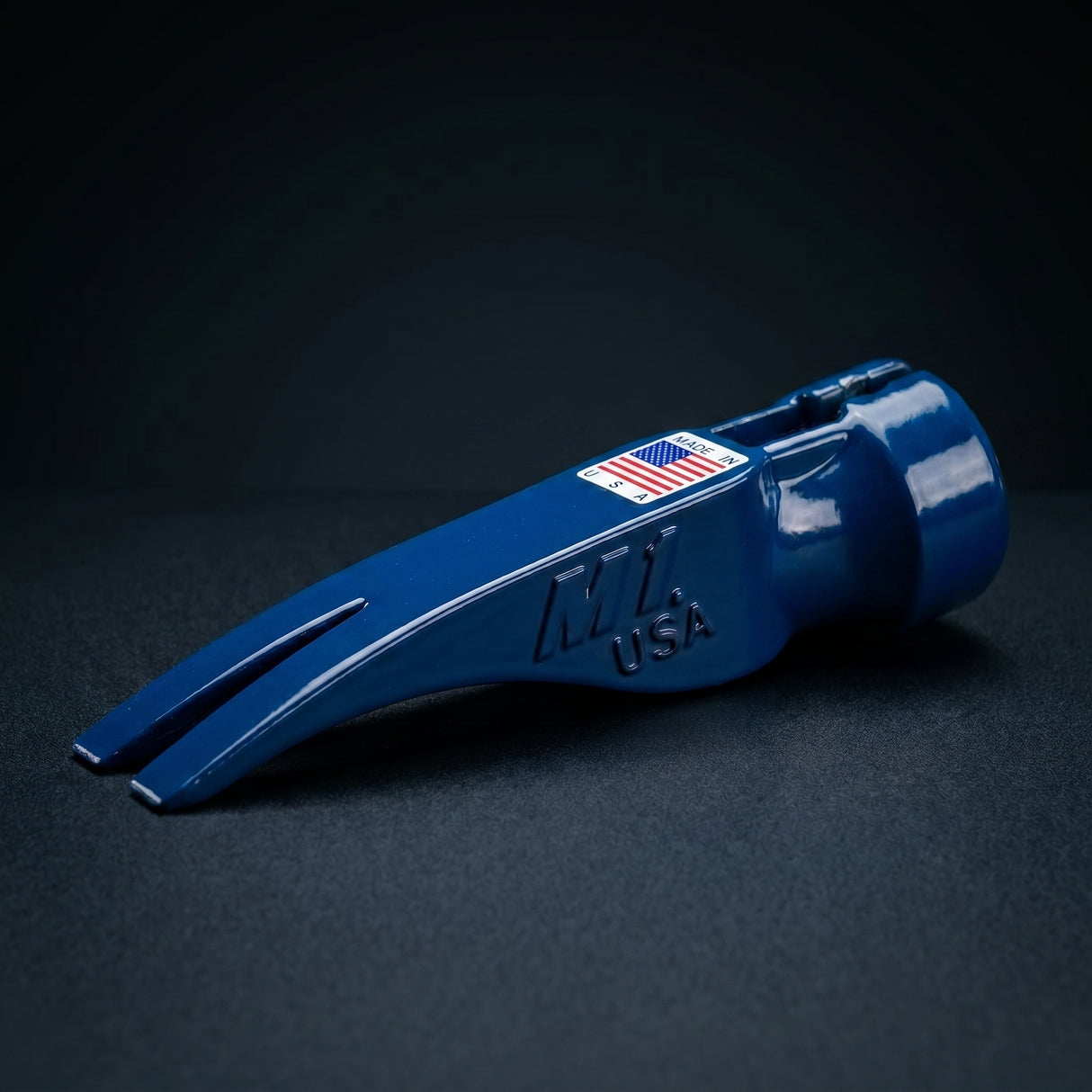 M1 15 oz Marco facial liso Azul neón