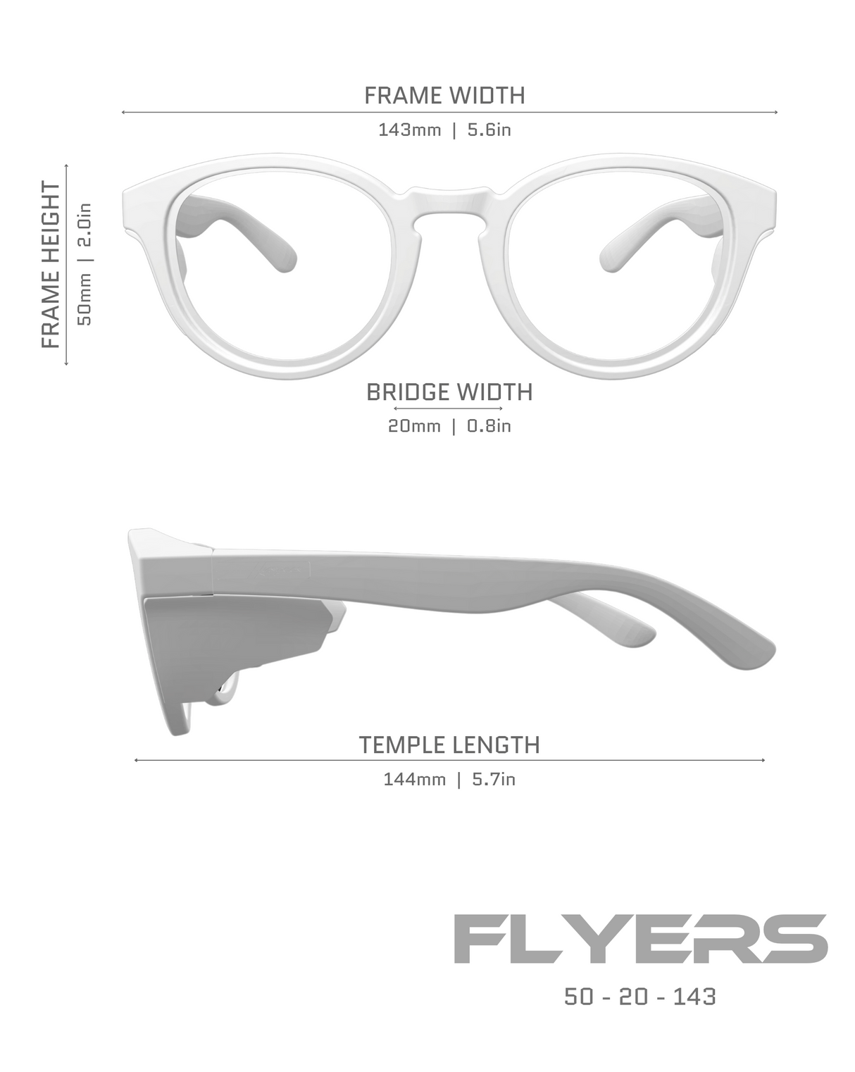 Hyspecs Flyers Series w/ Polarized Lens & Side Shields