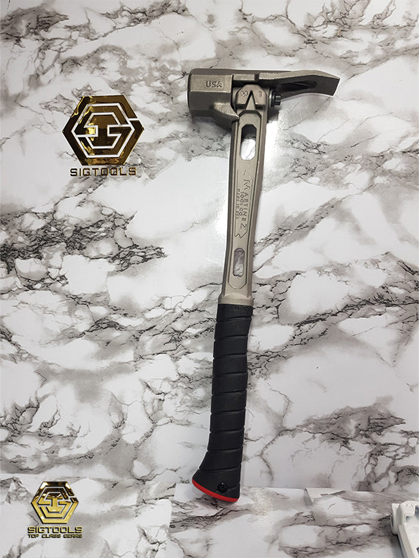 Martinez M79 SLEDGE HEAD installed on M1 FRAMING HANDLE with grip - full length view.