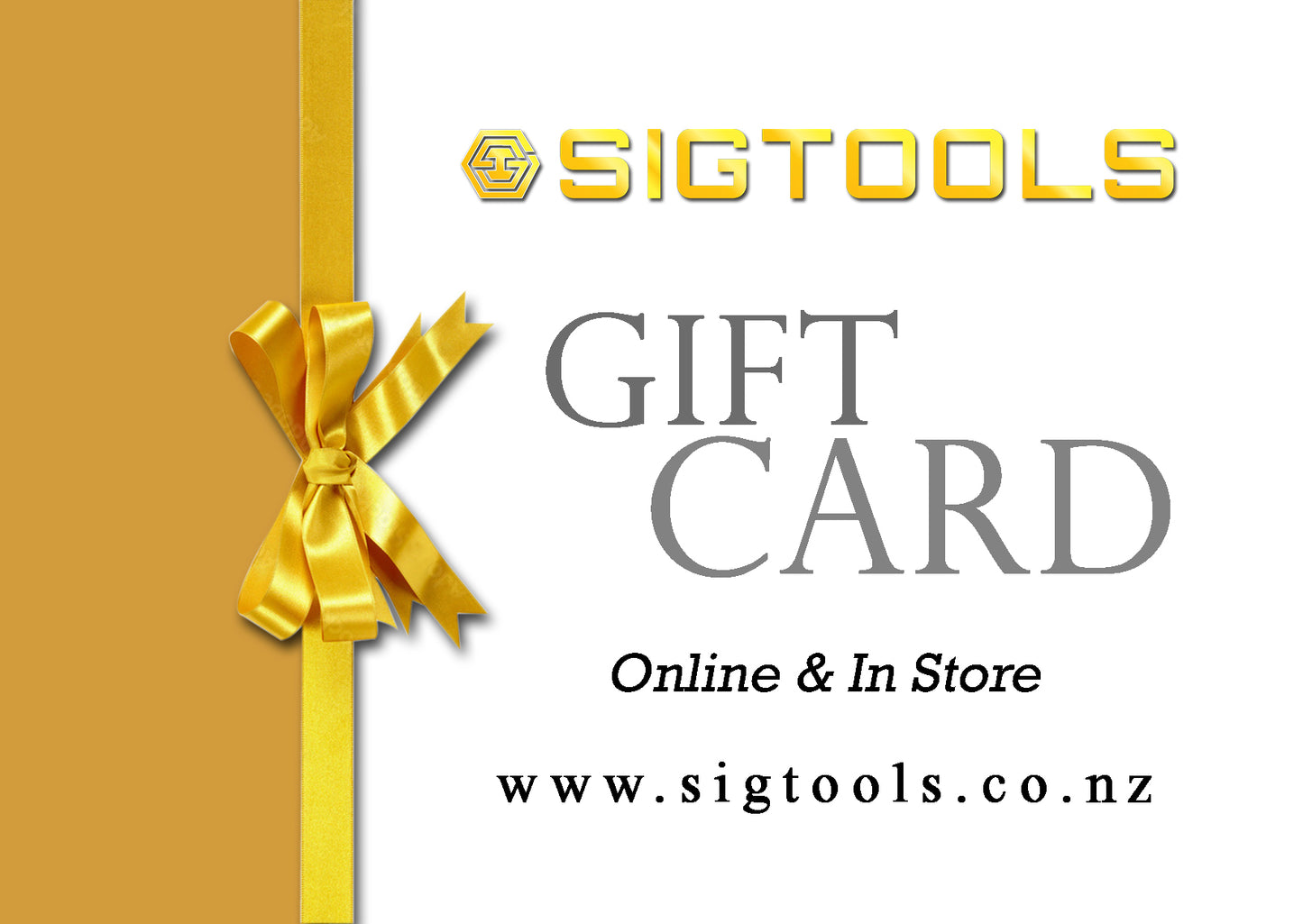 Tarjeta de regalo de Sigtools, también conocida como Top Class Gears
