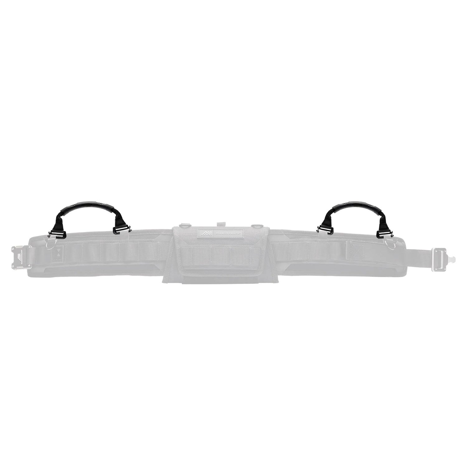 A pair of Diamondback Go Handles being used to easily carry a complete Diamondback Tempo Belt System.