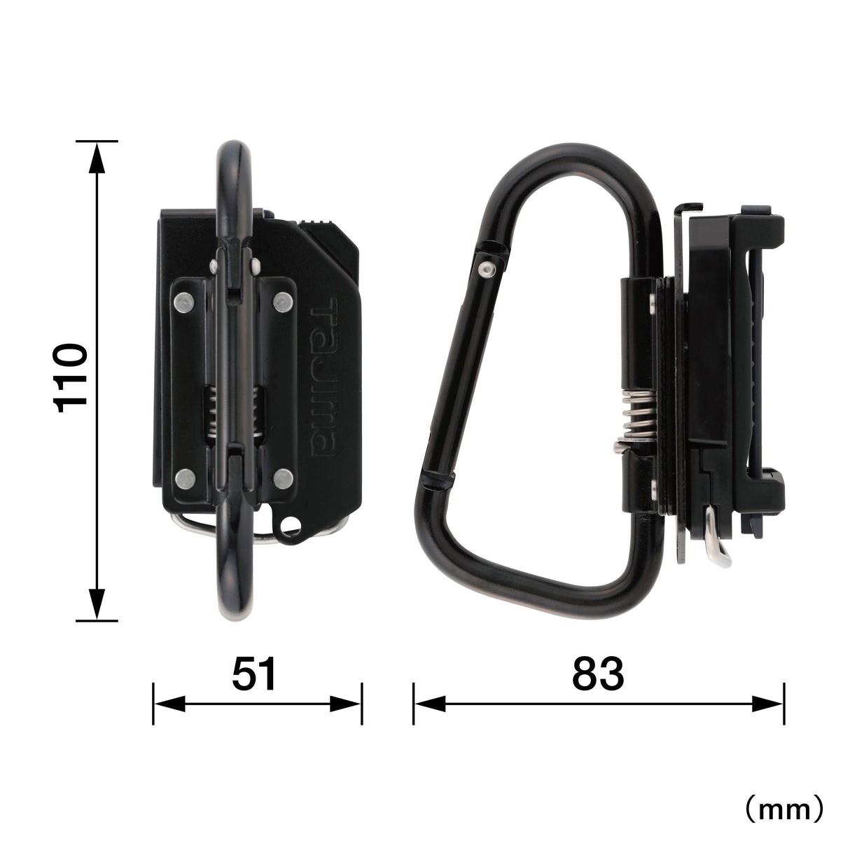 Tajima Sef Detachable Folding Carabiner (Size L)
