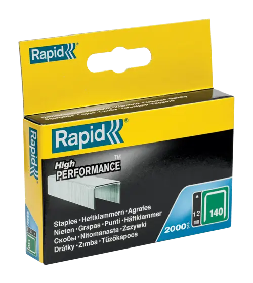 Rapid 8mm 140 Series Galvanized Flatwire Staples - 2000 Pack | 8mm, 10mm, 12mm | Signature Tools