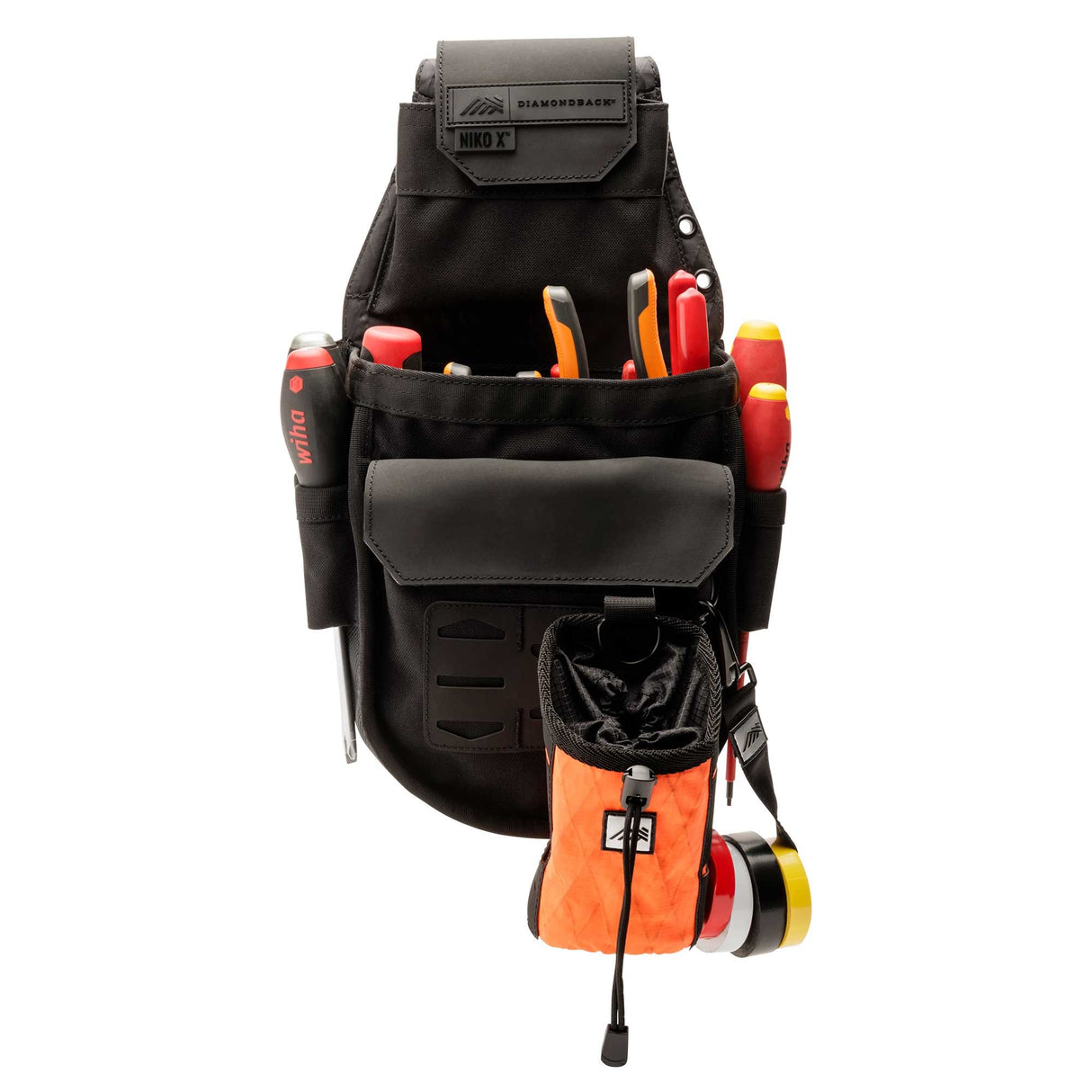 Diamondback Niko X electrician tool pouch is a professional tool pouch.