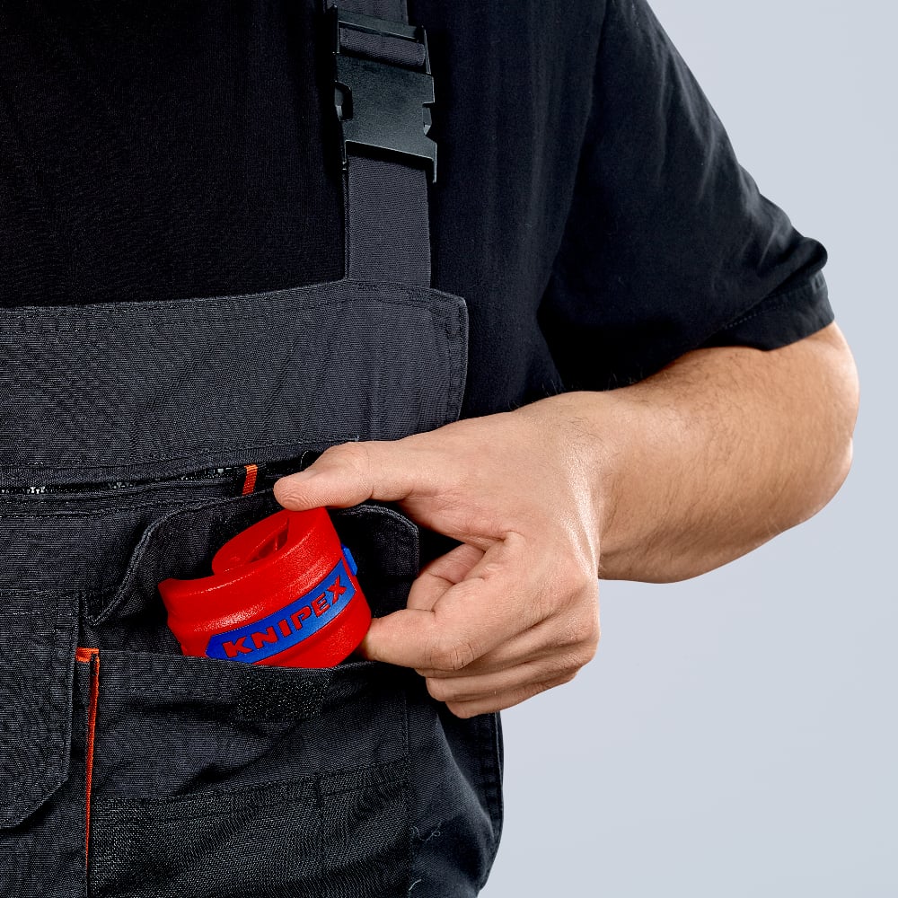 Cortador Knipex BiX para tuberías de plástico y manguitos de sellado
