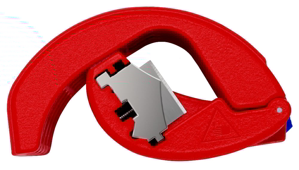 Cortador Knipex BiX para tuberías de plástico y manguitos de sellado