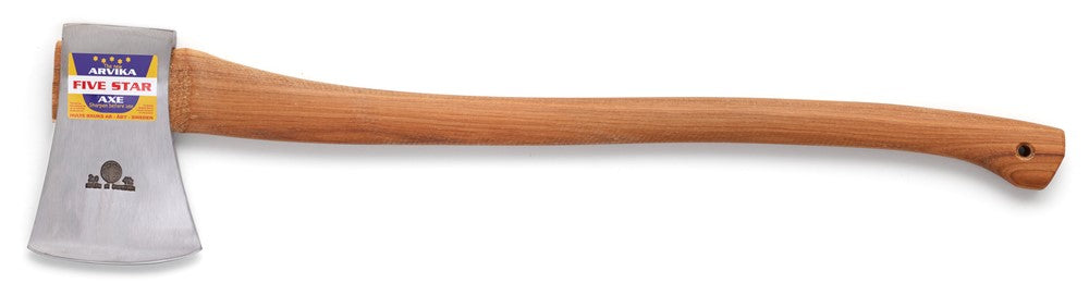32 inch American Hickory Handle on Hultafors Arvika Felling Axe.