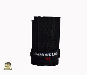 "Diamondback 405 Lo-Rider Hammer Loop - Silent and Efficient Carry Solution". "Diamondback 405 Lo-Rider Hammer Loop - Silent and Scratch-Free Hip/Rear Carry Solution"