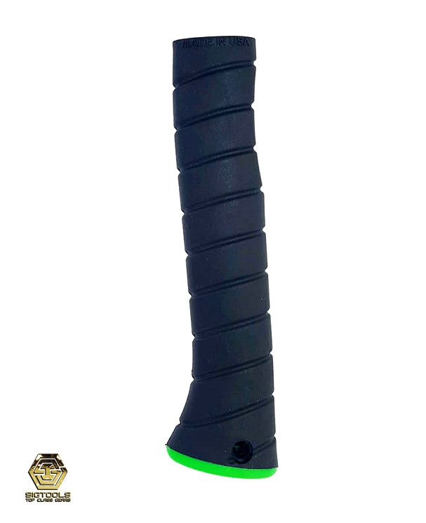 Black Overlay and Green Cap Curved  Martinez M1/M4 Replacement Grip
