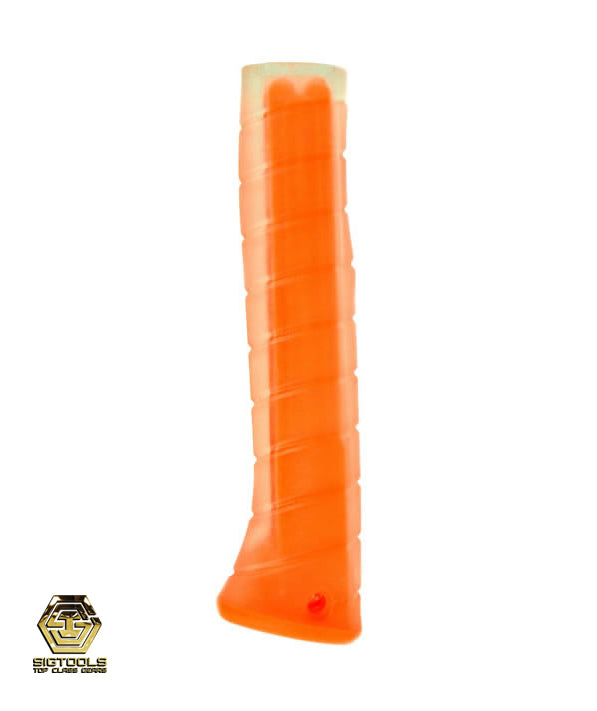 Martinez Replacement Grip - Clear Overlay/Orange Insert - Curved