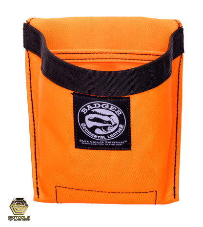 A high visibility Tool Pouch from Badger, a practical accessory designed for carrying and organizing tools.