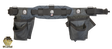 An overall view of the Gunmetal Grey Trimmer Set, a tool kit designed for various tools and accessories, typically used in construction or related industries.