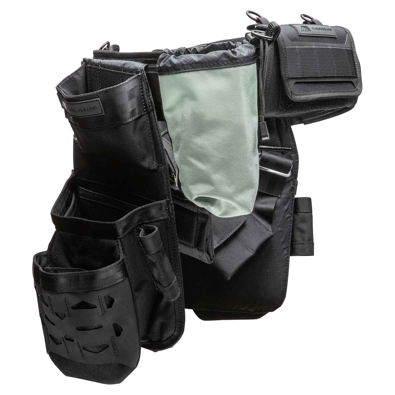 Diamondback Dawson X carpenter setup with holsters and DB Sax