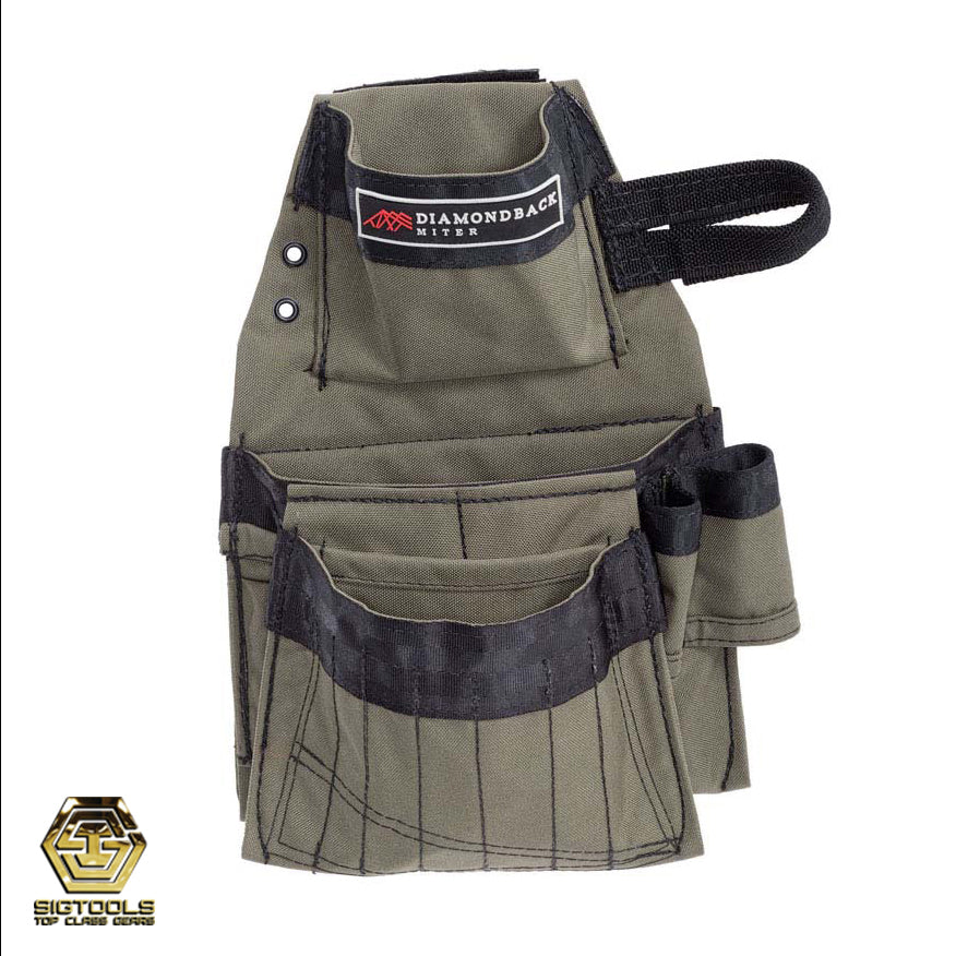 "Diamondback Miter Pouch in Ranger Green and Left Hand Configuration"