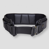 The DURAWORK Dura Belt Dura 103, an ergonomic tool belt with a removable back support pad, shown in Black.