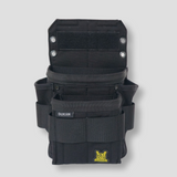 The DURAWORK Dukan Pouch Dura 201 (Main Pouch) in Black, showing its ambidextrous design and large capacity.