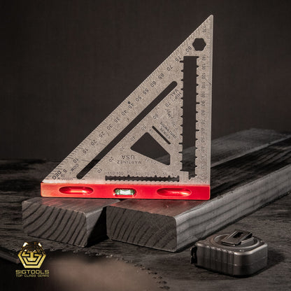 Red color of the Titanium Rapid Square series by Martinez Tools on dark background