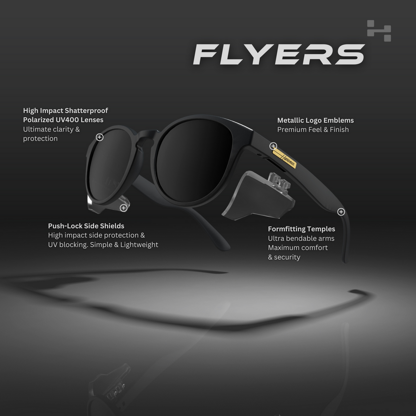 Hyspecs [NEW] Flyers Series w/ Polarized Lens & Side Shields