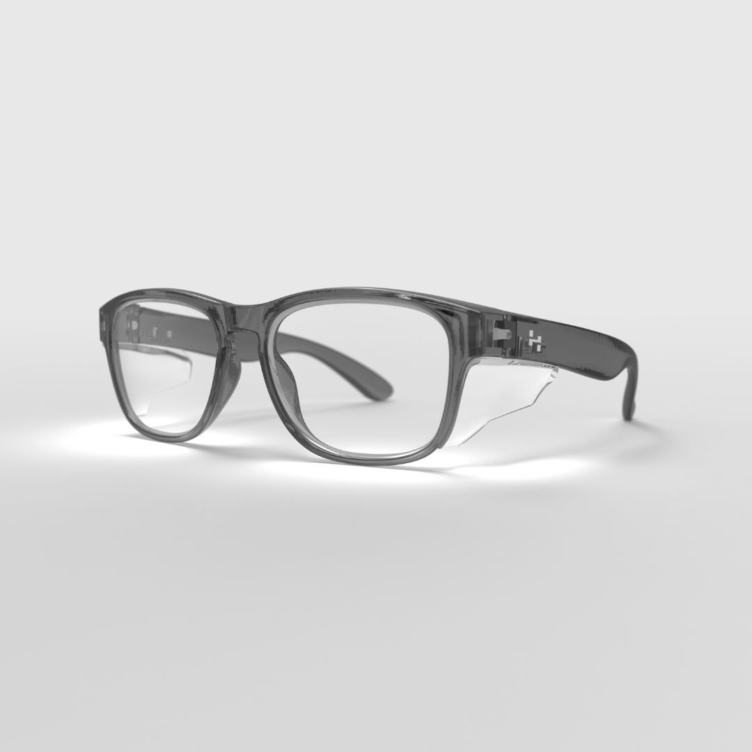 Hyspecs Transparent ICON Series w/ Clear UV400 Lens & Side Shields