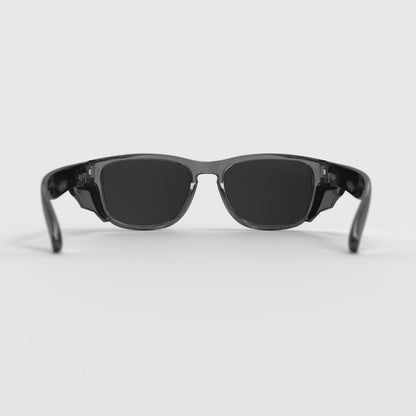 Hyspecs Transparent ICON Series w/ Grey Polarized Lens & Side Shields