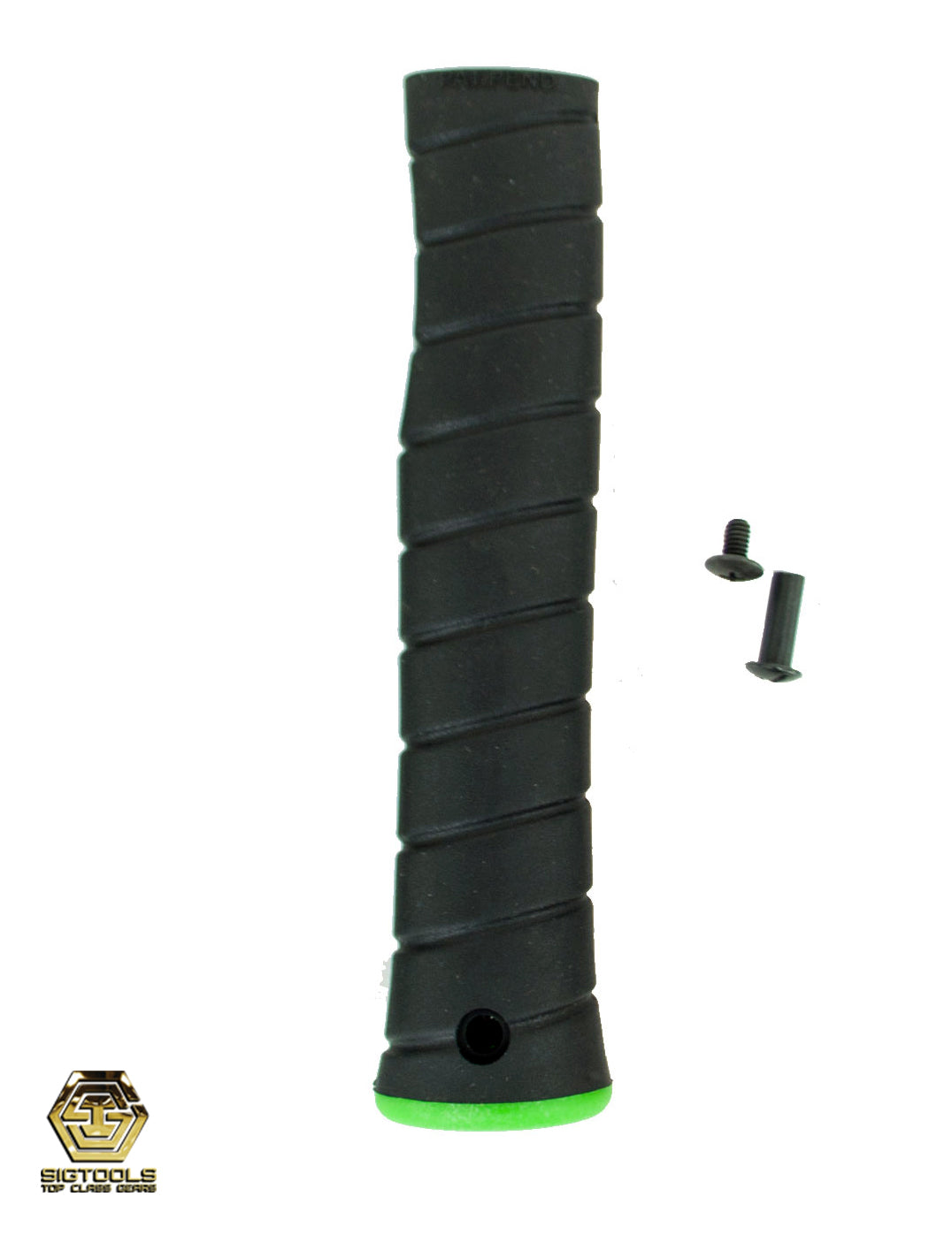 Black Overlay and Green Cap Straight Martinez M1/M4 Replacement Grip