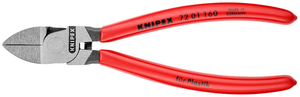 Knipex Diagonal Flush Cutters for Plastic 160mm