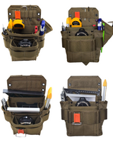 A close-up of the wire-reinforced pockets of the Dura 201, designed to stay open and prevent sagging.