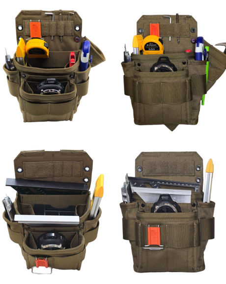 A close-up of the wire-reinforced pockets of the Dura 201, designed to stay open and prevent sagging.