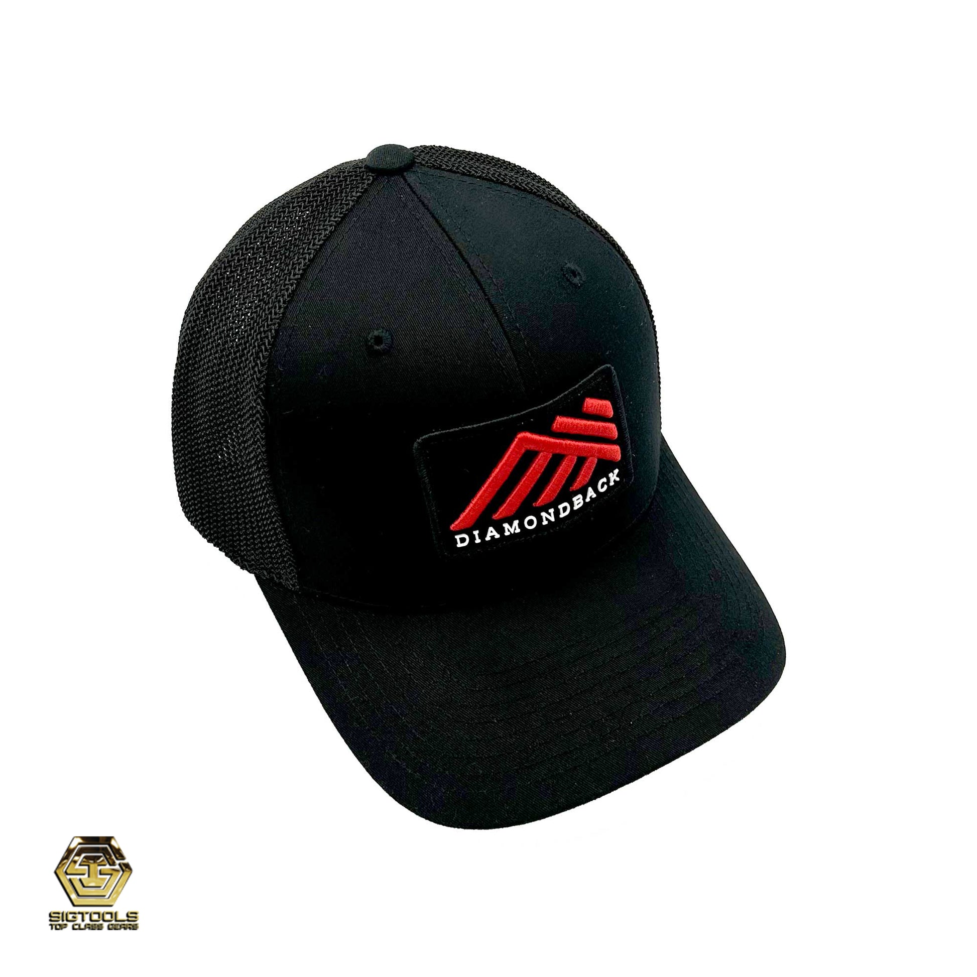 Midnight Black Diamondback Flexfit® Mesh Cap