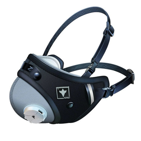 The RZ PRO FFP2 Mask, a professional-grade reusable respirator with a durable outer shell and adjustable straps.