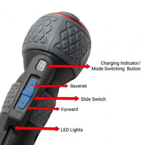 Drive fasteners faster and prevent hand fatigue with the Japanese-made Vessel USB-C rechargeable screwdriver.
