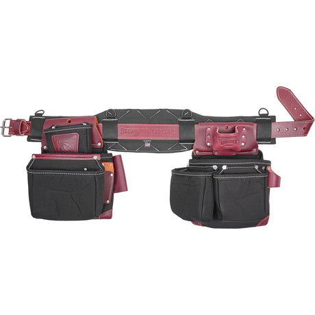 Occidental Leather ProFORMANCE OxyLights Framer tool belt setup in black.