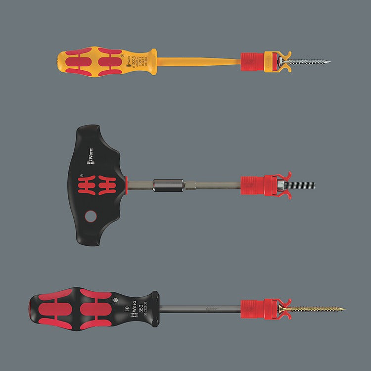 The unique Wera screw gripper attachment, which holds screws securely on the bit, included in the 2025 calendar.