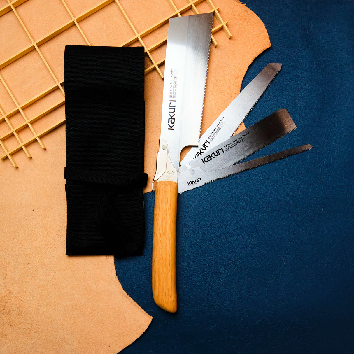 Kakuri Precision Japanese Saw Set (5pc) - Joinery & Dovetail Kit