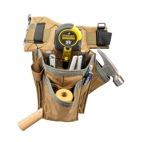 Relieve back pain and improve job site organization with the lightweight Badger Trimmer V2 tool belt, built specifically for finish carpenters.