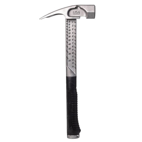 The Boss Hammer Pro Plus Titanium Hammer, a multi-function framing hammer made in the USA from Ti64 Titanium.