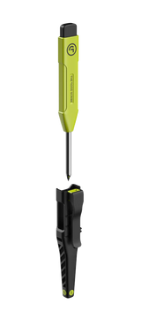 The Good Scribe all-in-one mechanical pencil and anti-snap holster system.