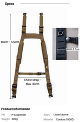 Durawork H Suspenders Dura 105