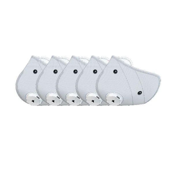 A 5-pack of genuine RZ Mask RZM3 FFP2 Replacement Filters (No Active Carbon) in its retail packaging.