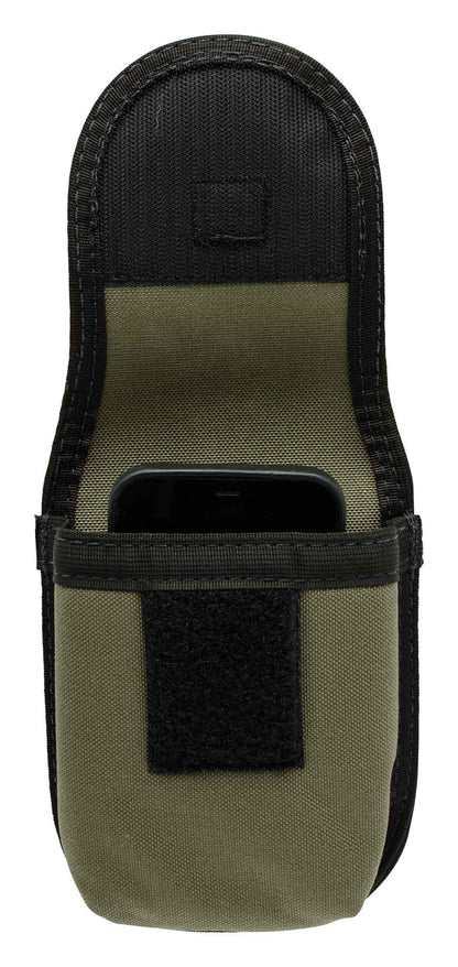 Diamondback phone pouch 2.0 green front open loaded with phone