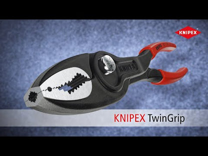 Knipex KNIPEX Pliers, TwinGrip Slip Joint, 200mm Uncarded