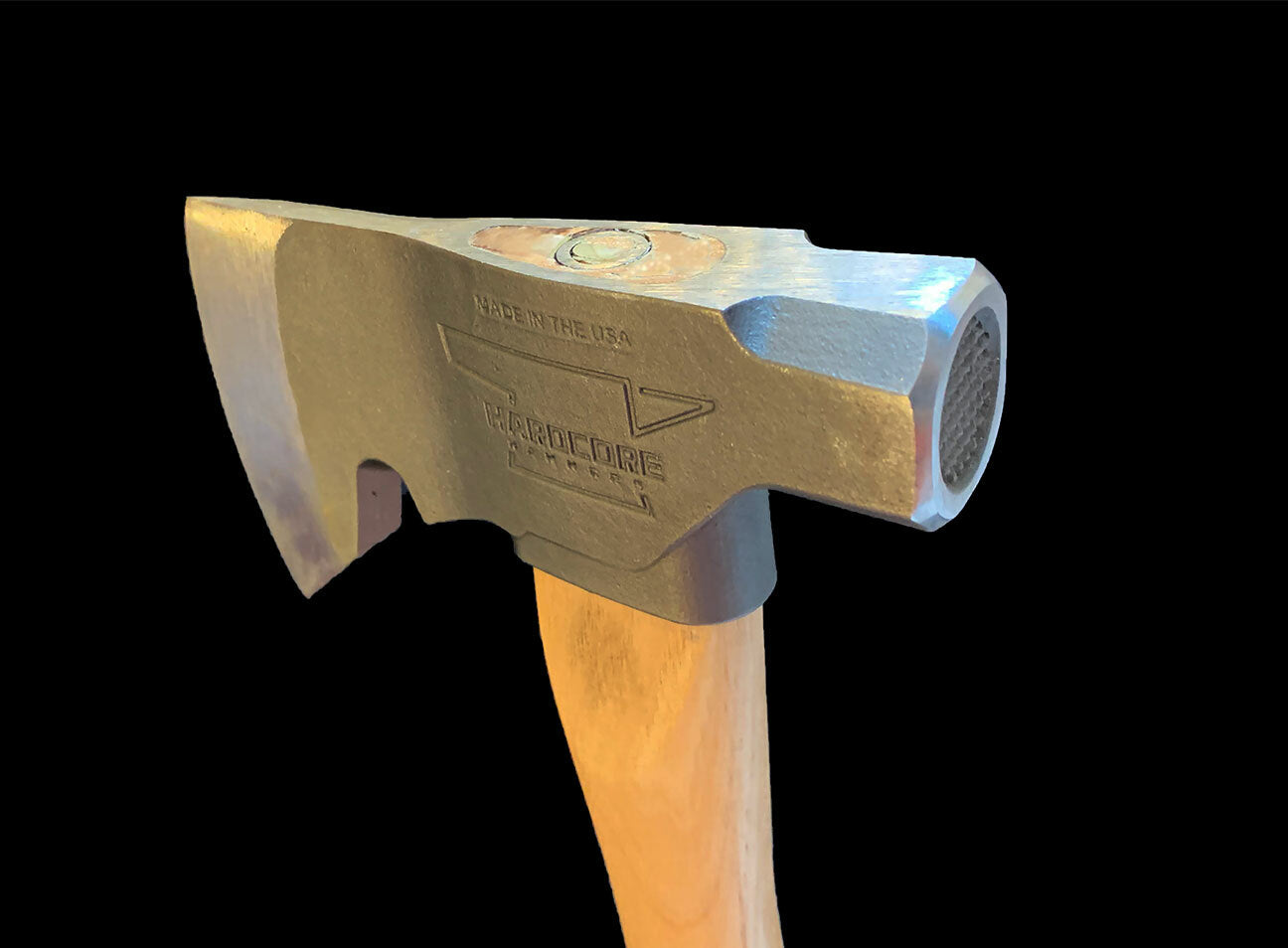 Hardcore Hammers - Original 2.0 head is integrated in the hatchet head. 