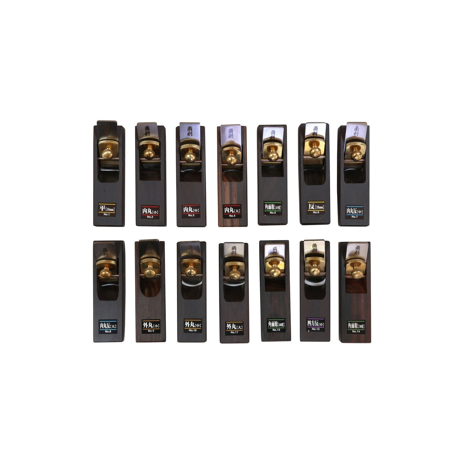 Cepillo de mano Kakuri Mini de ébano n.° 12 convexo