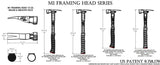 Martinez M1 Titanium Handle 15oz Smooth Face Steel Head Framing Hammer