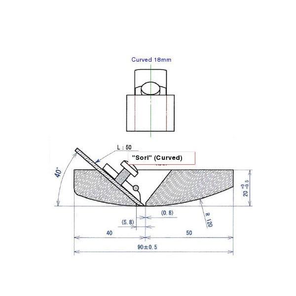 Kakuri Mini Avión de Mano de Ébano No6 Curvo